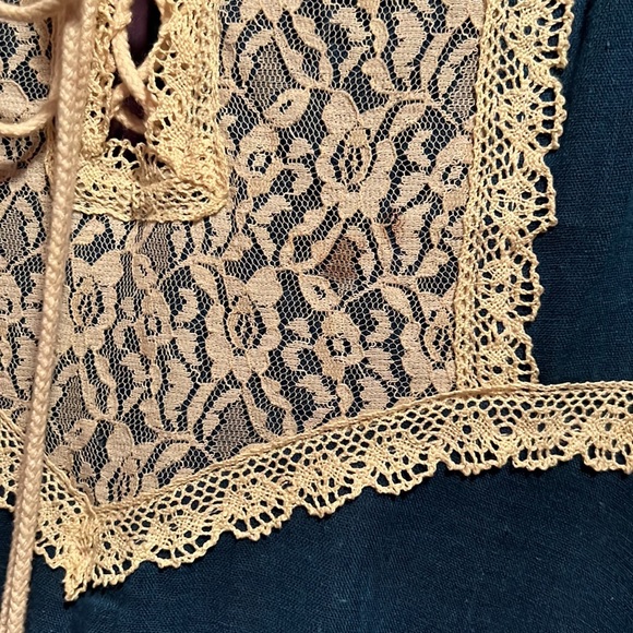 1970s Vintage Gunne Sax Dress in Navy Size 4 - Picture 7 of 7